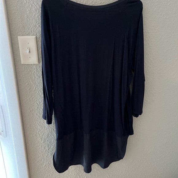 Blue Tunic Blouse XL - Picture 2 of 4